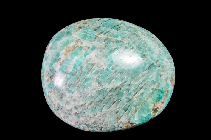 Polished Graphic Amazonite Pebble #158396